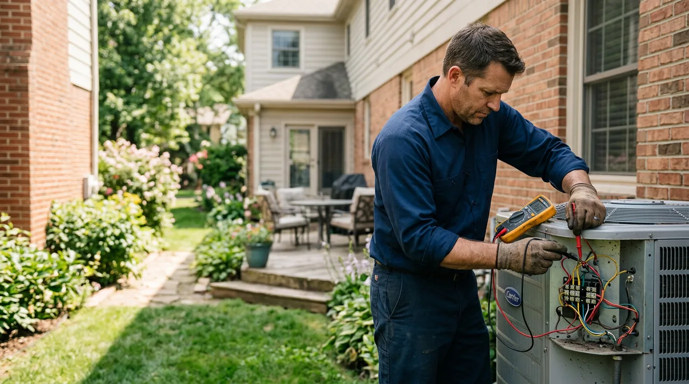 HVAC technician working near San Antonio, PR